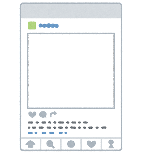 写真SNSのフレーム素材（ウェブサイト）
