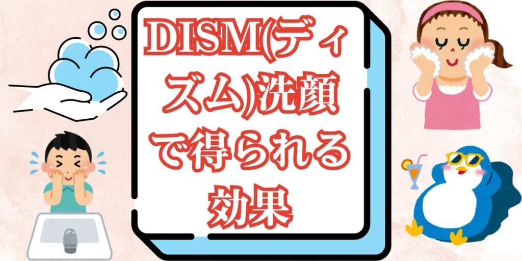 DISM(ディズム)洗顔で得られる効果