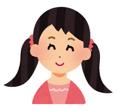 ツインテールのイラスト