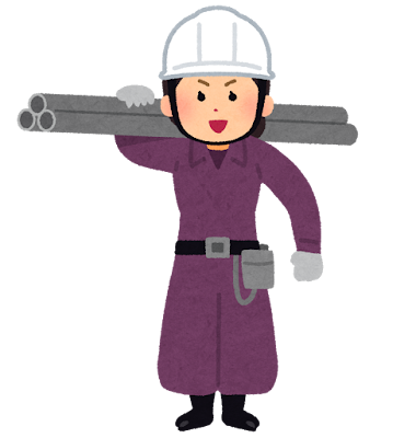 鳶職のイラスト(女性)