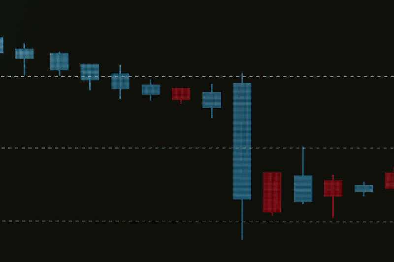 大幅な値下がり(チャート)の無料の写真素材