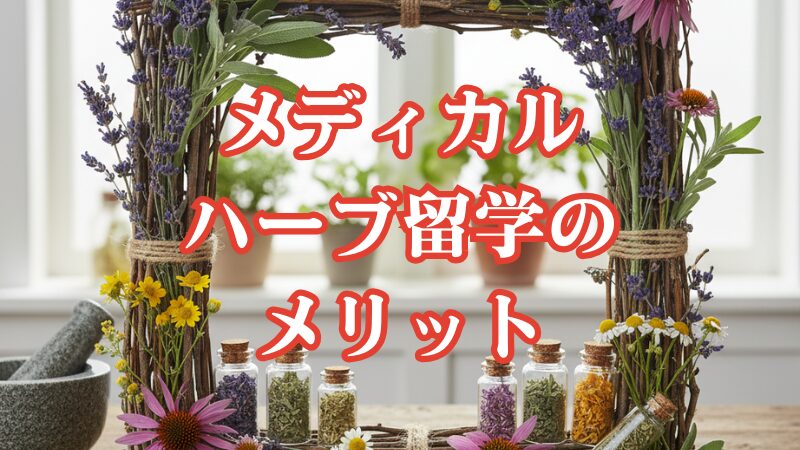 メディカルハーブ留学のメリット