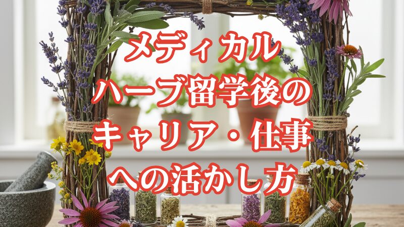 メディカルハーブ留学後のキャリア・仕事への活かし方