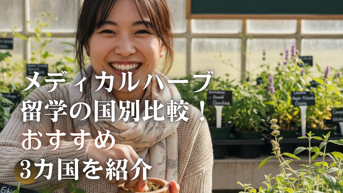 メディカルハーブの留学の国別を比較！おすすめ3カ国を紹介