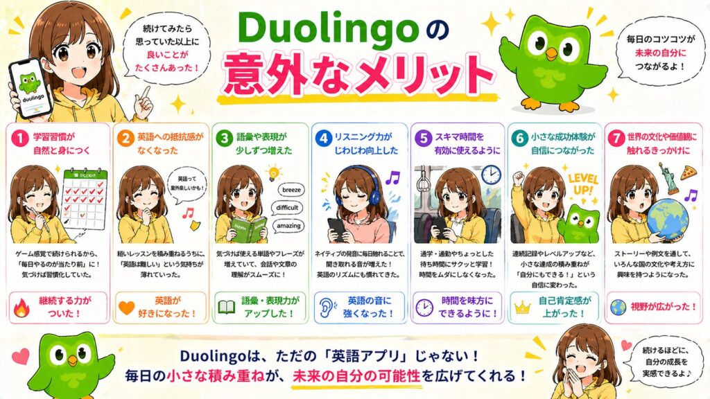 Duolingoの「意外なメリット」