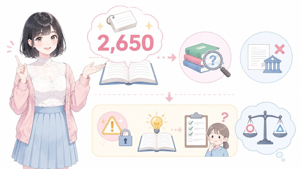語彙数の目安は約2,650語とされています。