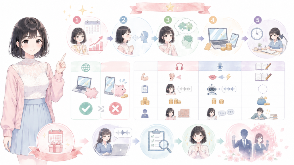 まとめ:3ヶ月続ける前提なら投資に見合いますの図解