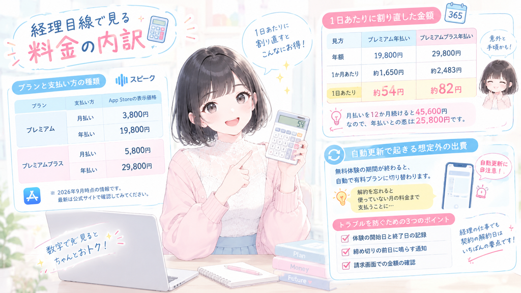 経理目線で見る料金の内訳の図解