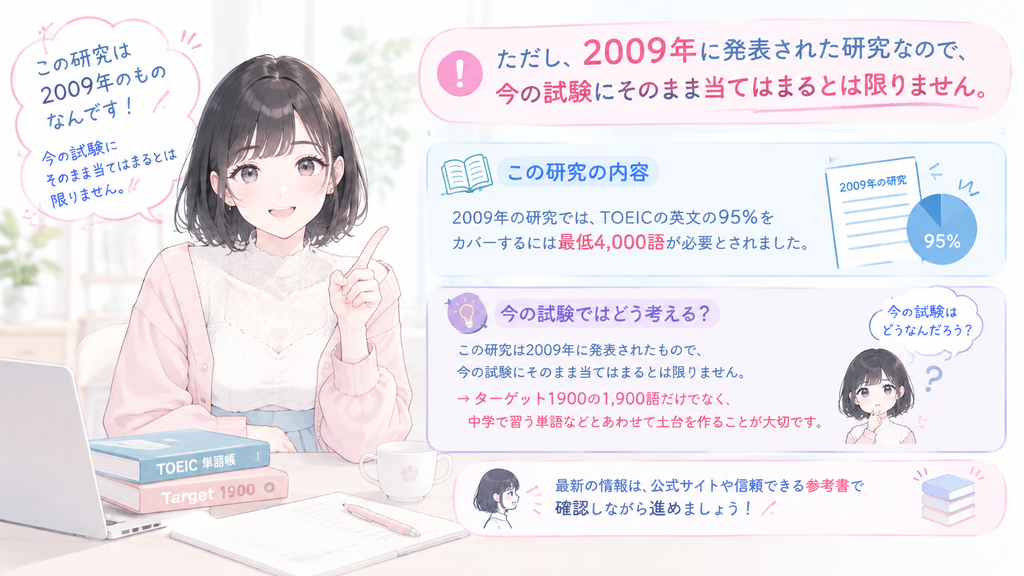 ただし、2009年に発表された研究なので、今の試験にそのまま当てはまるとは限りません。